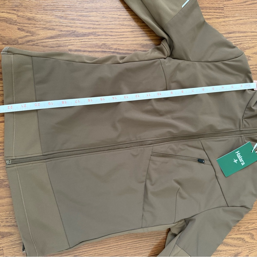 Halara Hooded Zipper Long Sleeve Thumb Hole Running Down Jacket Otter NWT Medium - Picture 13 of 14